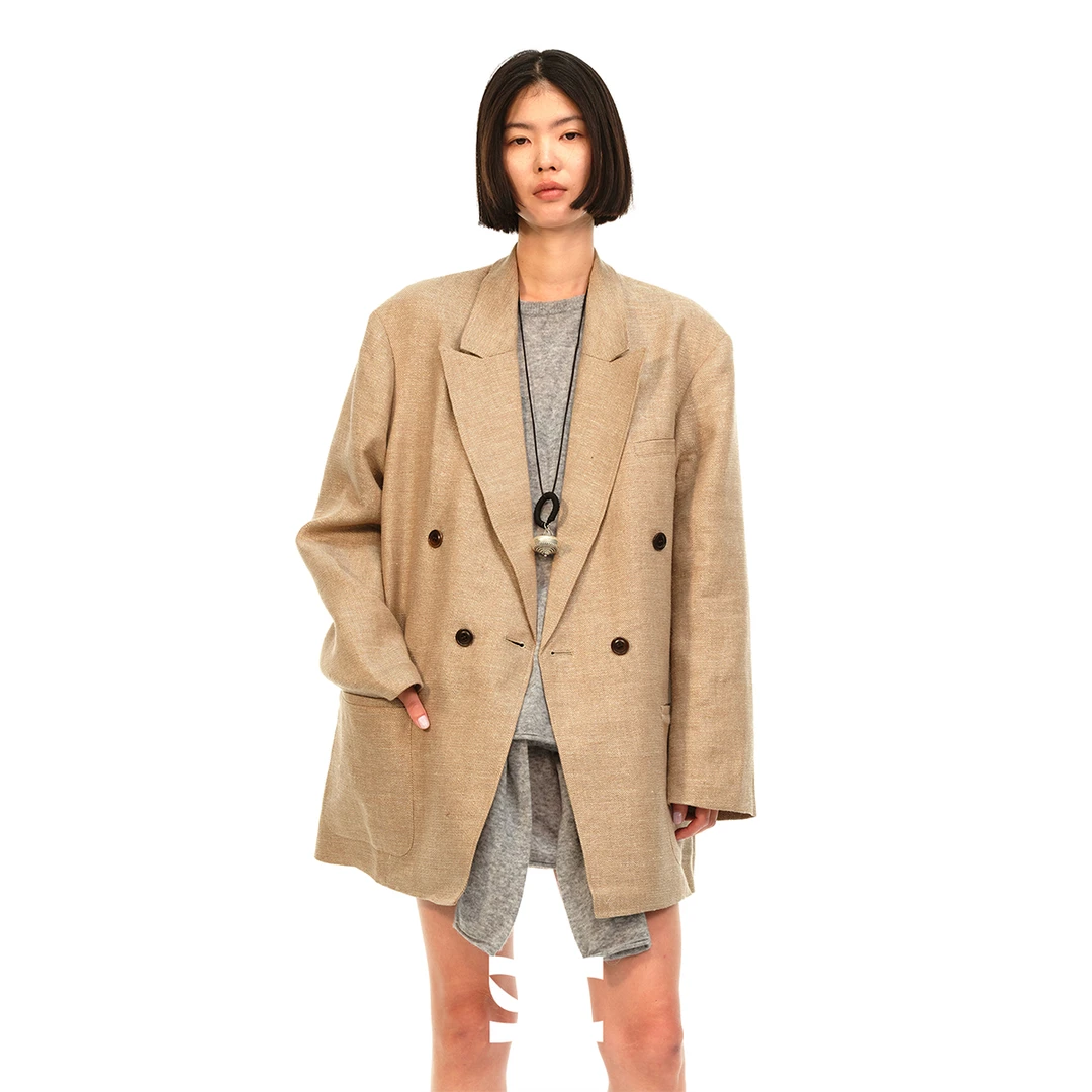 Square Circle方圆阔形复古通勤休闲西装外套