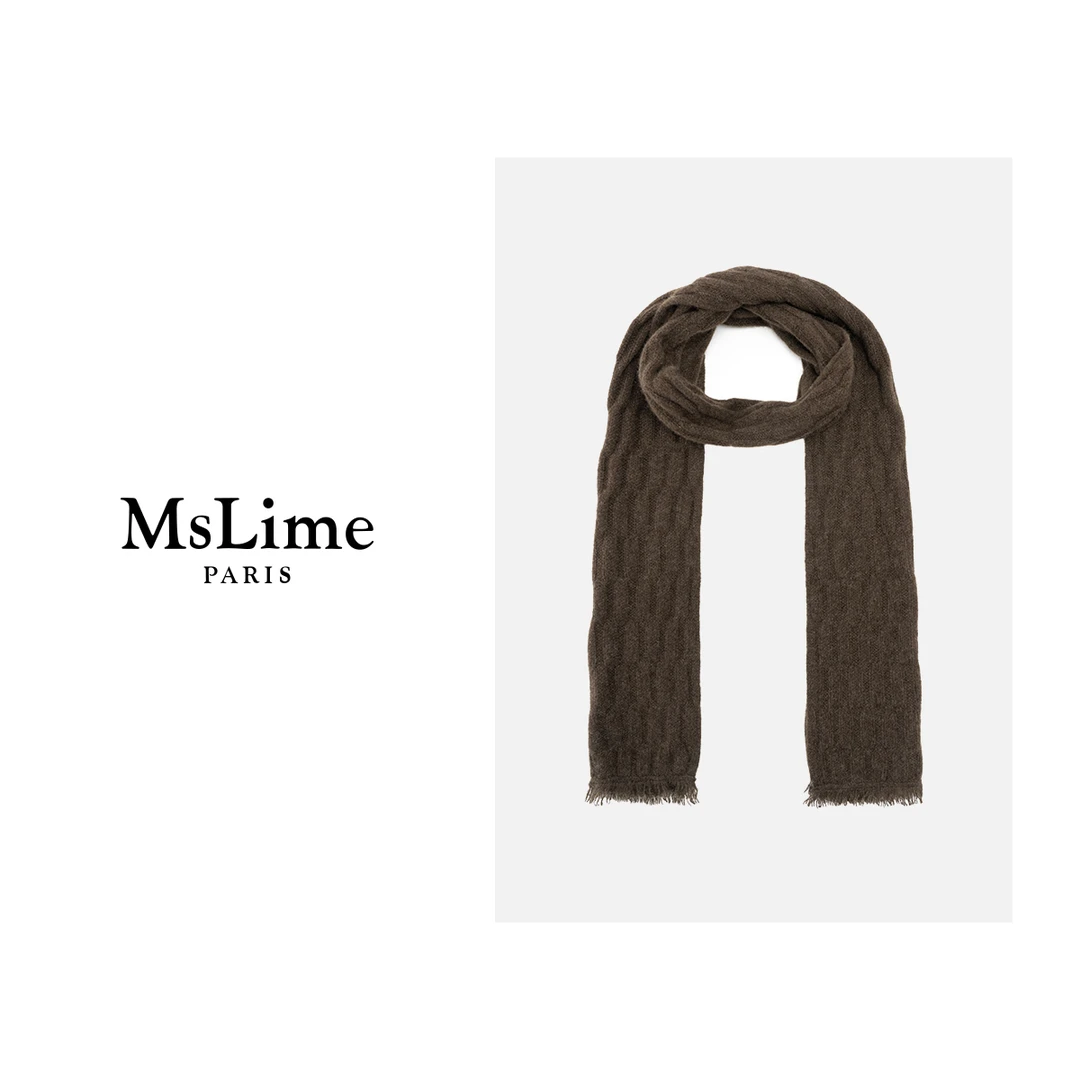 王嬛嬛MsLime24年新款时尚休闲气质百搭围巾 HC2C2308