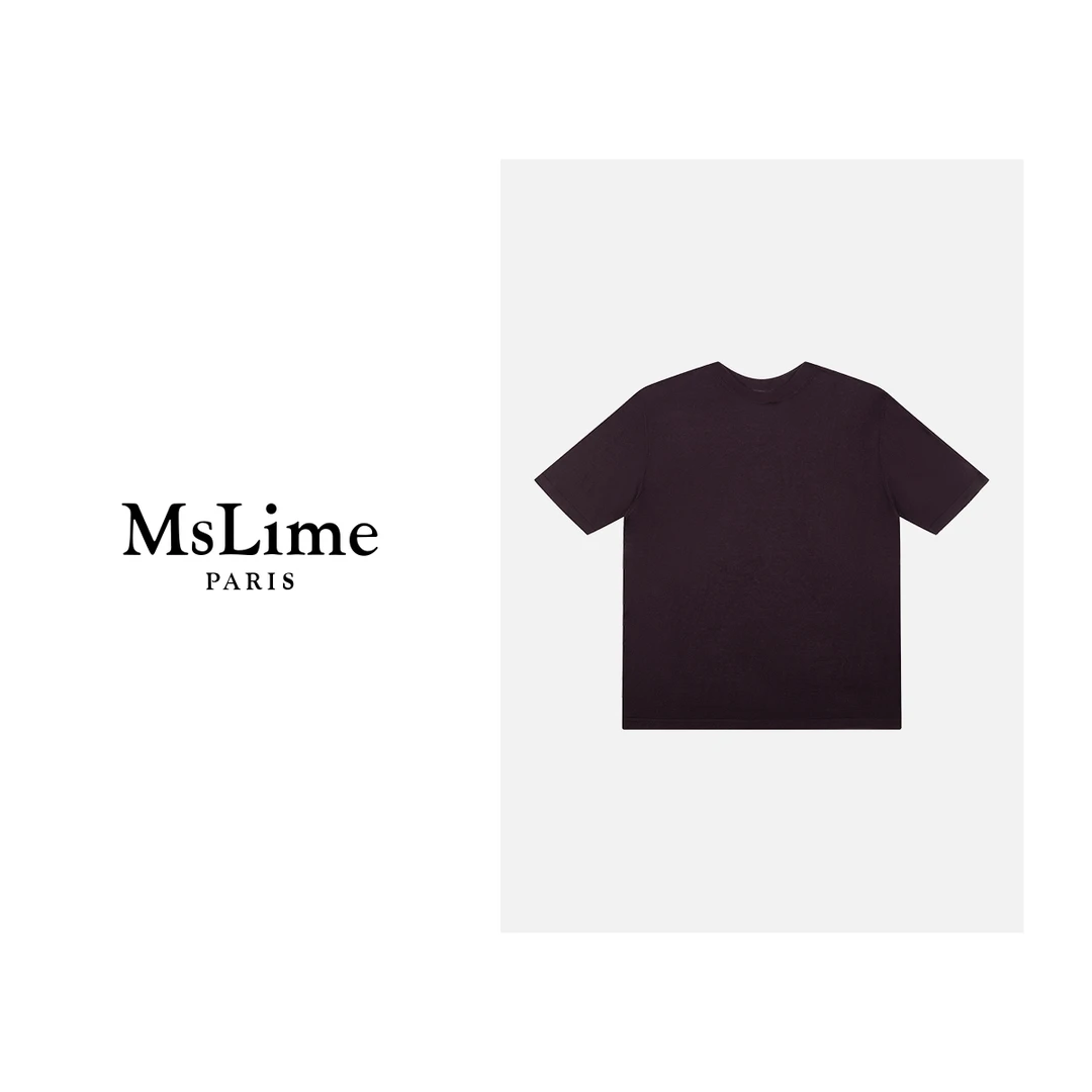 王嬛嬛MsLime24年新款时尚休闲气质百搭T恤 HC2C2317