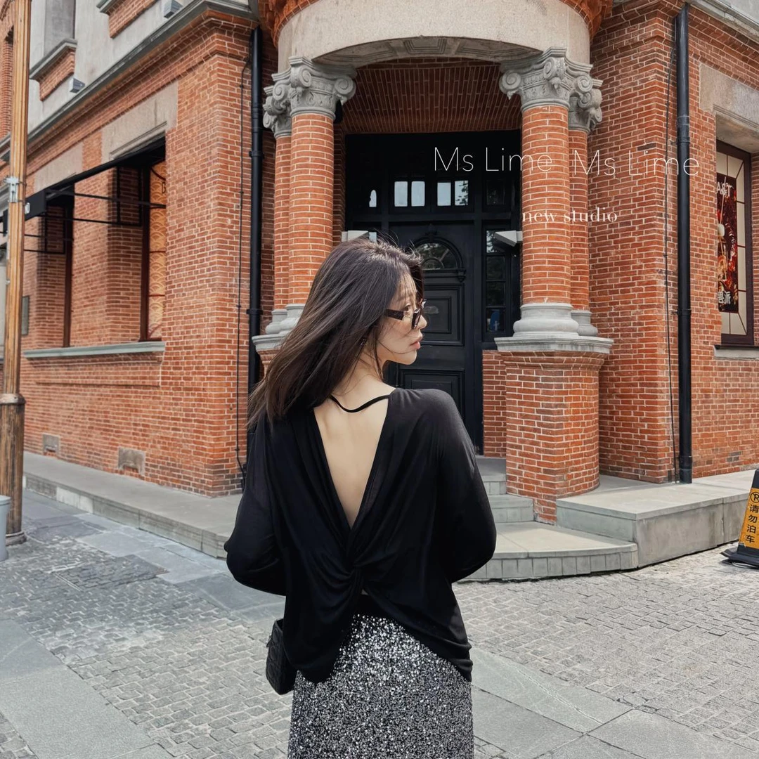 王嬛嬛MsLime‘朱莉’24年新款时尚休闲气质百搭T恤 HC2B1150