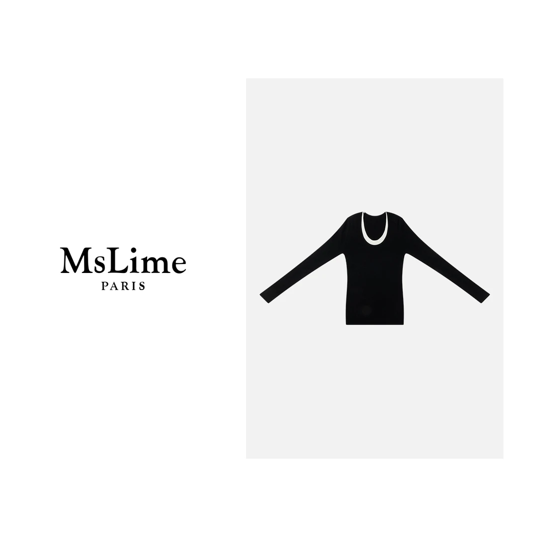 王嬛嬛MsLime24年新款时尚休闲气质女士打底衫 HC2C2023