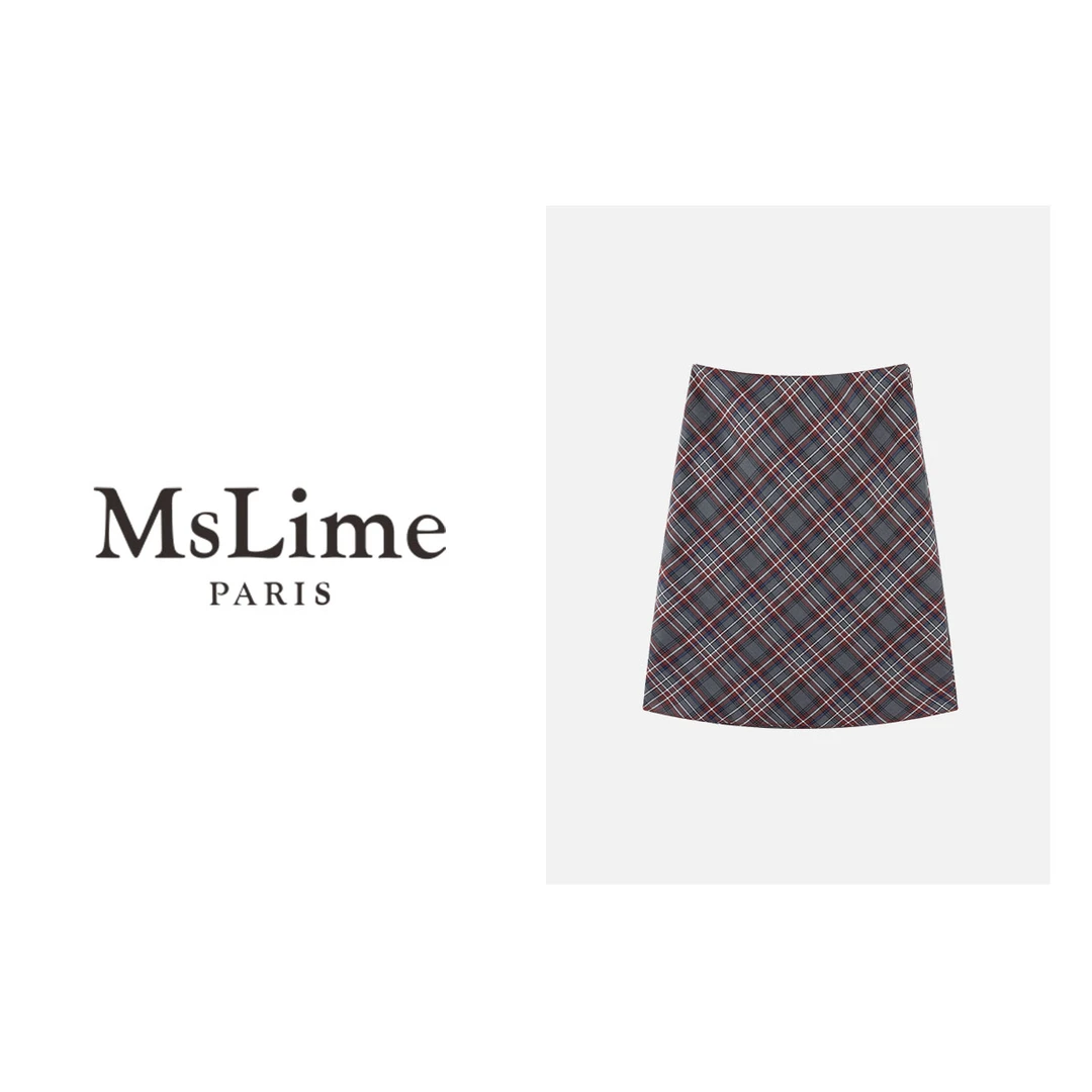王嬛嬛MsLime24年新款时尚休闲气质百搭半身裙 HC2C1325
