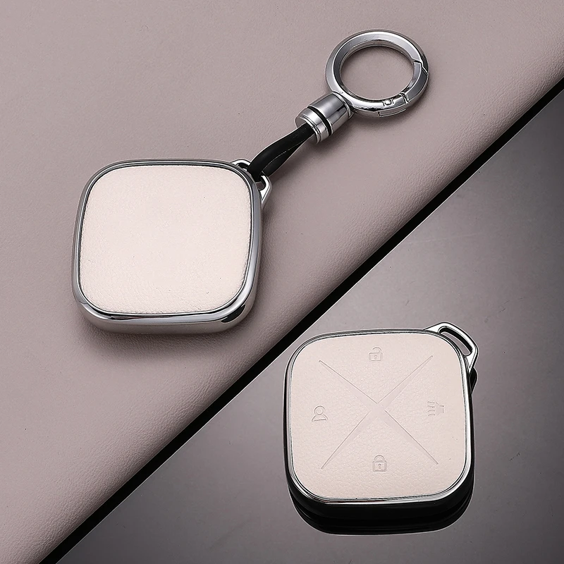 专用别克E5新款蓝牙实体钛立方E4钥匙套男女汽车改装全包保护扣壳