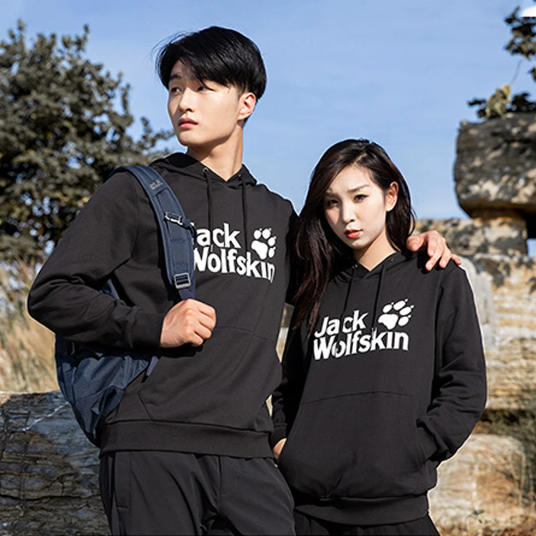 ackWolfskin狼爪卫衣户外长袖运动休闲外套印花连帽套头衫5720092