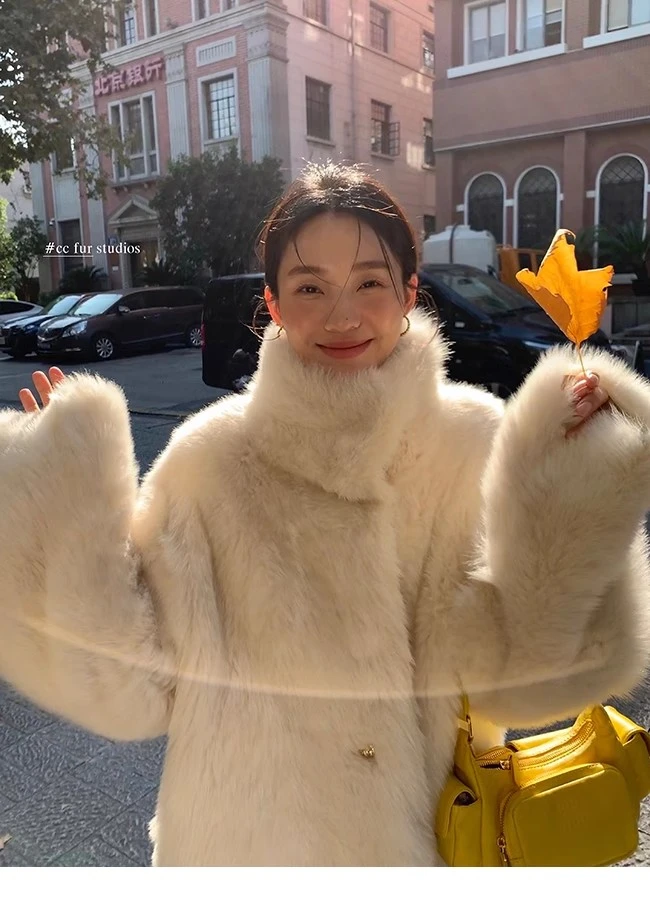 CC皮草 CCFUR CCFURS “心动托卡”进口托斯卡纳皮毛一体皮草外套