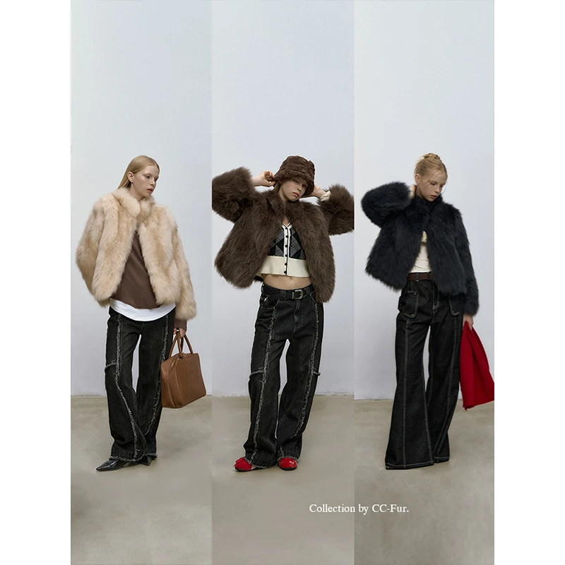 CC皮草“万年八代”年度爆款狐狸毛皮草外套