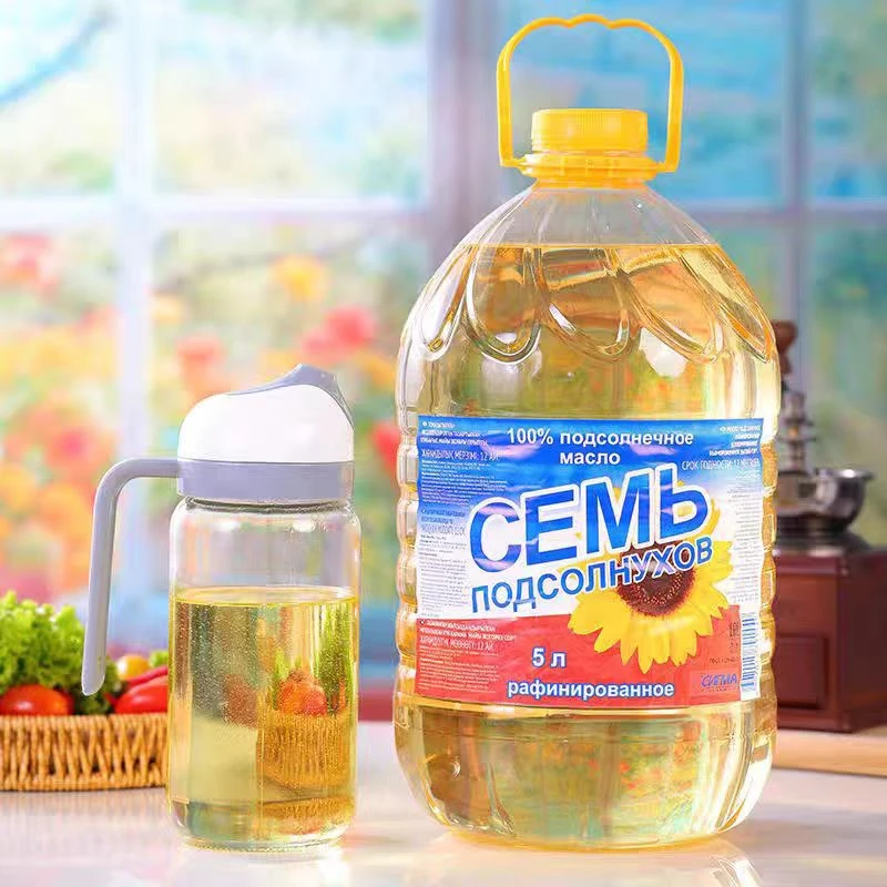 俄罗斯进口七个葵花牌葵花籽油5L 健康厨房