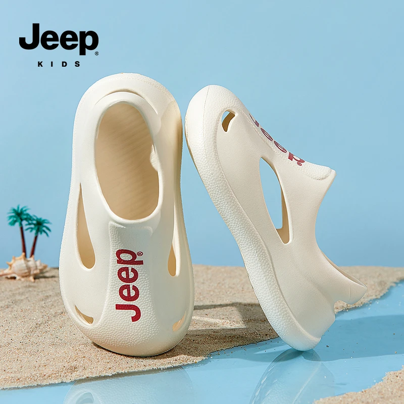 jeep儿童凉鞋夏季一脚蹬女童溯溪鞋室内外穿沙滩鞋亲子款男童鞋子