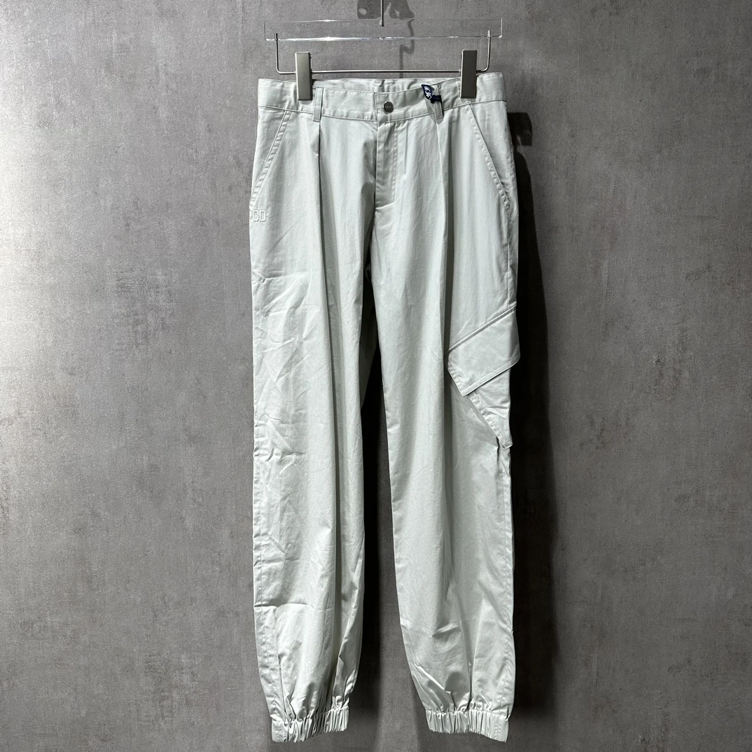 全新未使用 DIOR/迪奥 浅灰色休闲运动裤124952休闲裤牛仔时尚