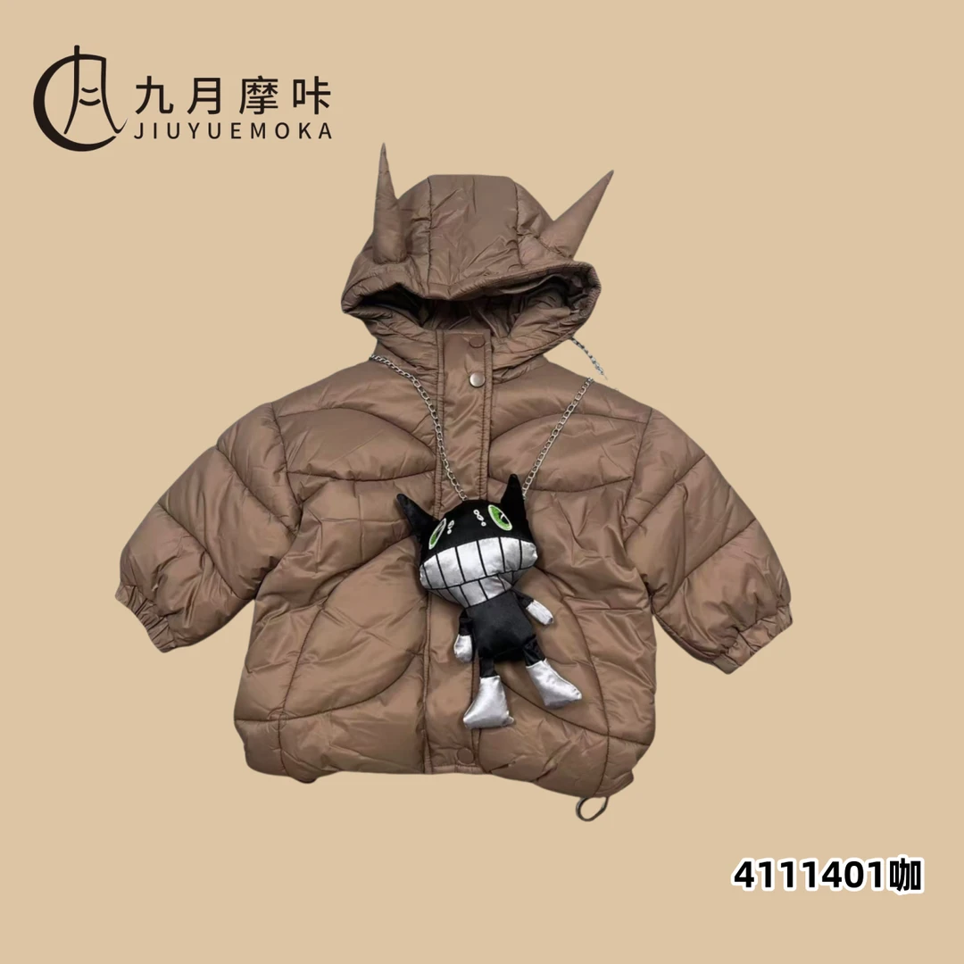 4111401男童加厚加棉外套2024新款洋气儿童