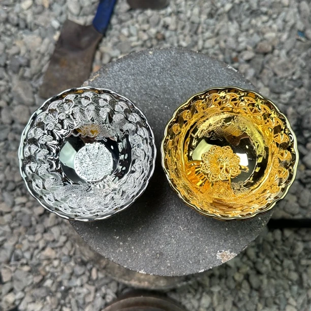 雕刻双龙龙凤对杯 两只装 高端茶器 茶具 茶杯 主人杯 创意