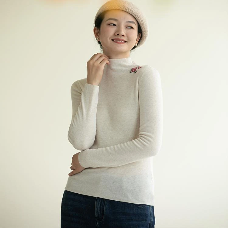 牧衣游 混织薄针织套头衫高级感 限量福利款 庆桃【不支持会员折】