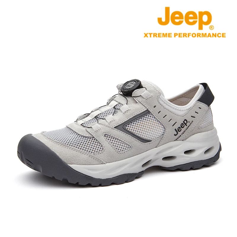 JEEP/吉普户外休闲溯溪男鞋运动徒步登山鞋夏季涉水鞋网面凉鞋男