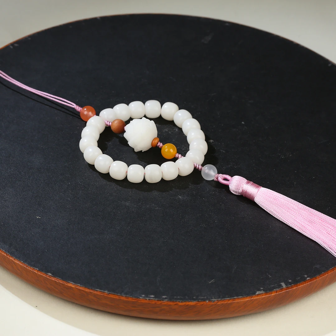 HW【麦子家族】白玉菩提多用途挂件手机挂包挂百搭MZ106