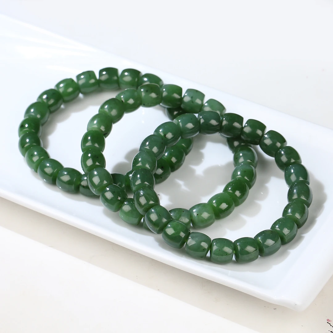 HW【麦子家族夏日特惠】天然和田玉直切手串9-10多样性发1 JY031