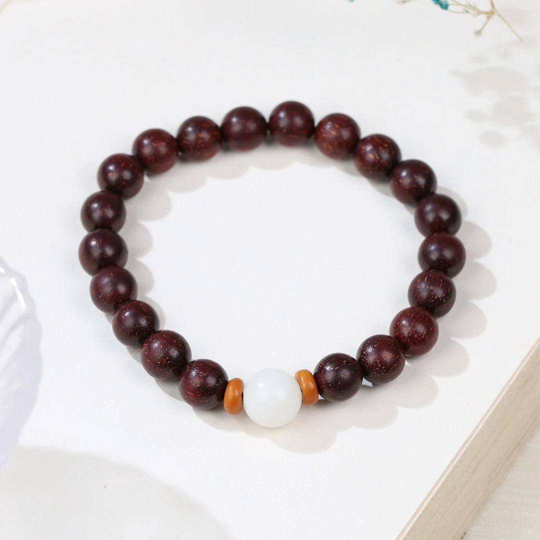 HW【麦子家族夏日特惠】小叶紫檀手串圆珠卡8多样性发1 MZ011