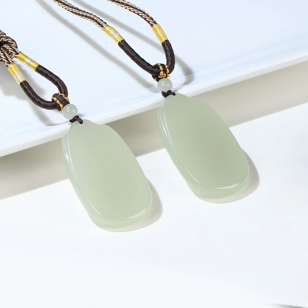 H【麦子家族春季特惠】天然和田玉吊坠无事牌玉坠多样性发1 D0650