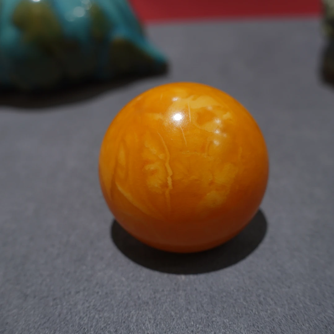 天然蜜蜡鸡油黄白花蜡欧洲老蜜蜡雕刻挂坠蛋面项链吊坠挂件珠宝