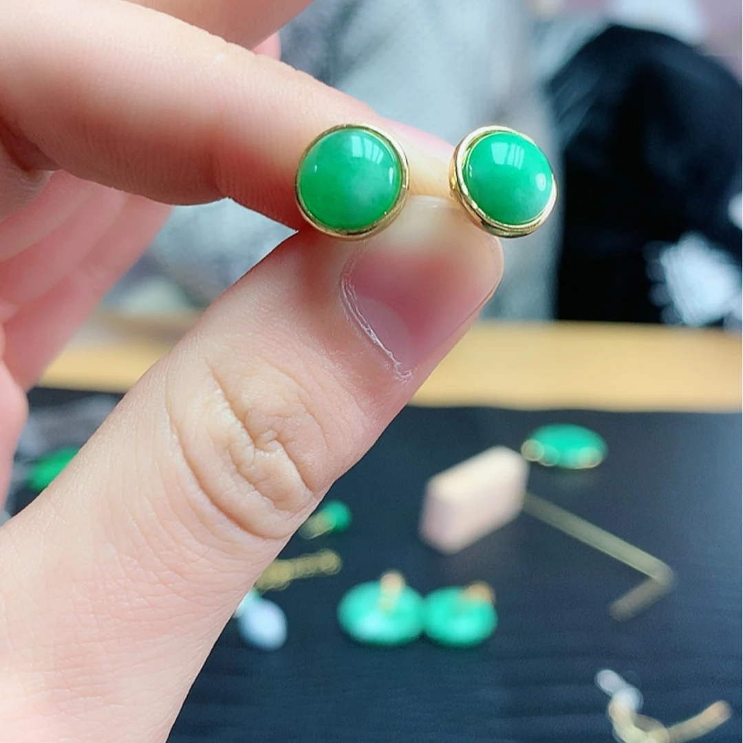 【闪购商品】翡翠耳饰未镶嵌