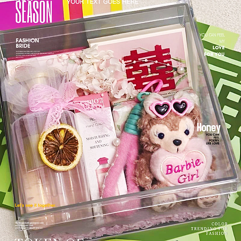 伴娘伴手礼透明亚克力礼盒伴手礼套装