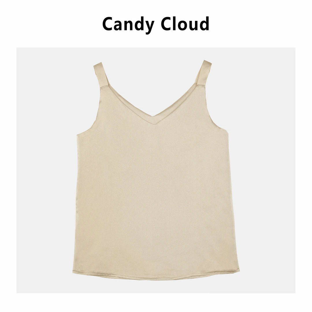 Candy Cloud 搭配伴侣 前后两面穿冰花缎宽肩带吊带背心BX21/5