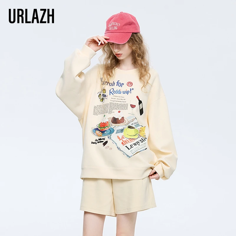 URLAZH有兰圆领宽松卫衣LM1SW09