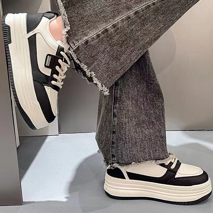 潮流厚底增高小白鞋女2024秋冬新款ins爆款百搭防滑运动鞋时尚