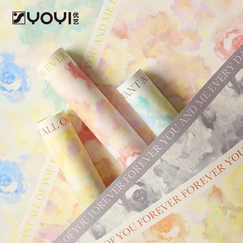 【优艺】 新款小碎花风华纸加厚防水木棉纸鲜花包装材料花束包装