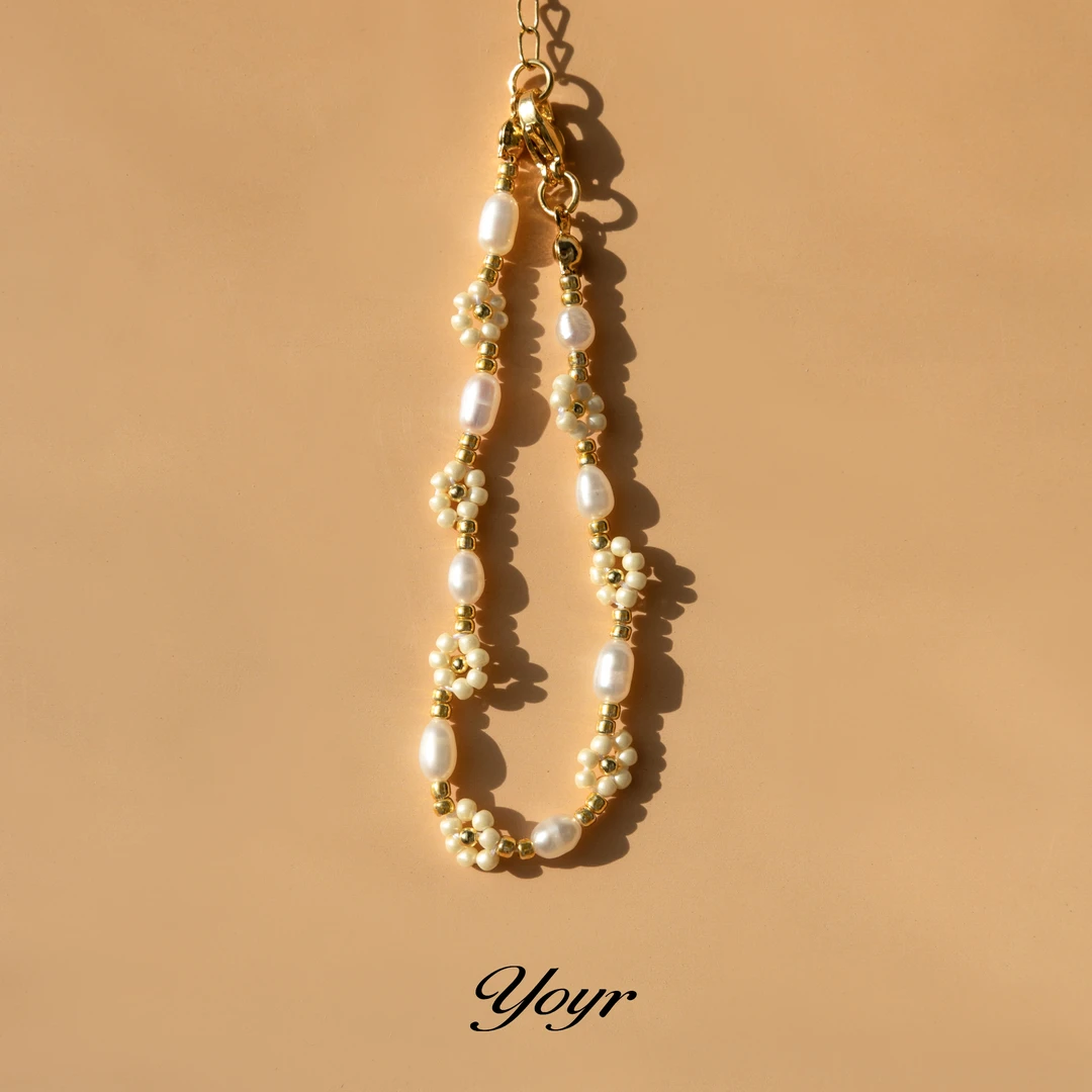 YOYR 铜合金手链 小花手链 春夏温柔气质设计感时尚清新少女手链