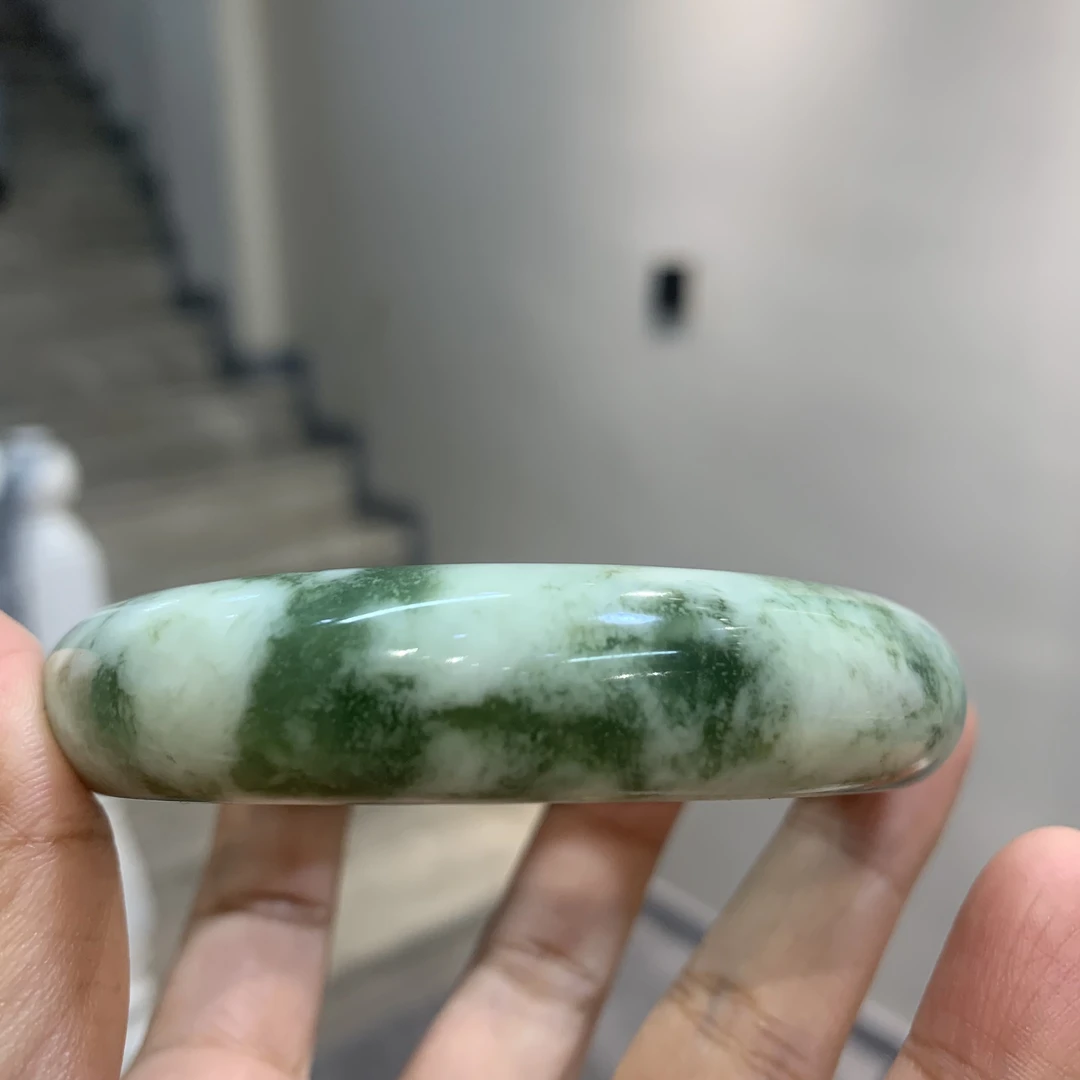岫玉精品老油翠手镯