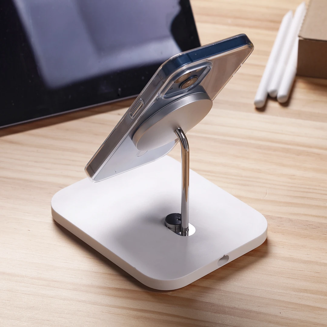 9新  苹果直营店展示防盗 无线充 15w 快充底座