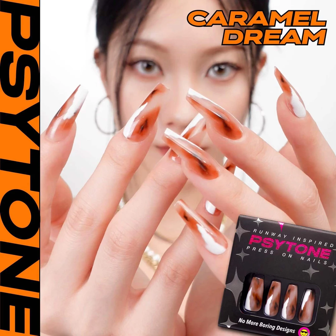 幻调梦特焦Caramel Dream｜琥珀玳瑁气质温柔穿戴美甲1030
