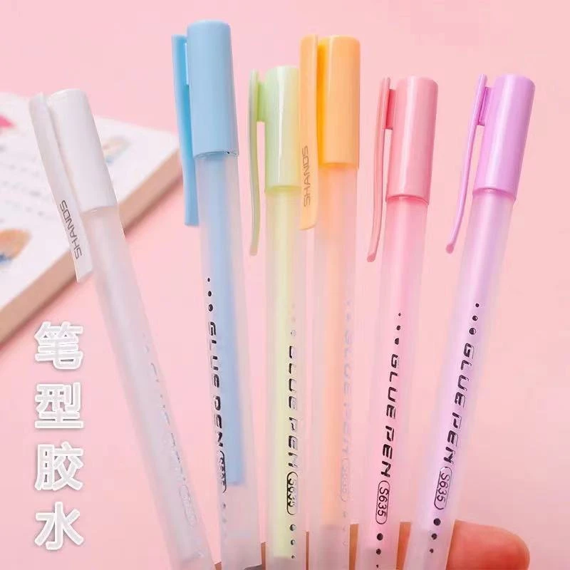 笔形点点胶高颜值彩色快干胶水精准涂抹手账文具儿童手工学生用品