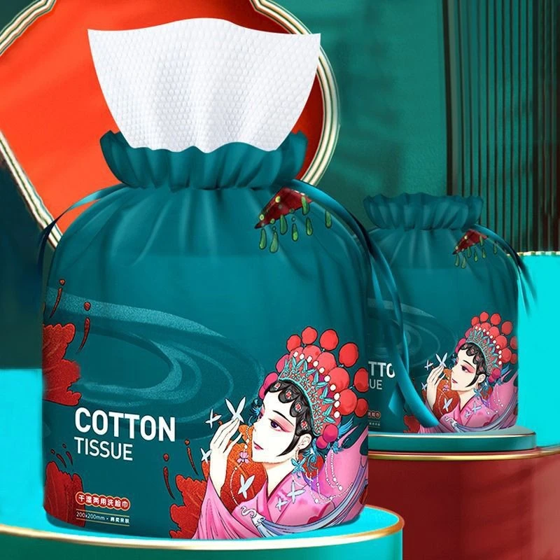 郝邵文洗脸巾一次性国风卷筒式洗脸巾加厚特厚抽取美容院卷巾柔软