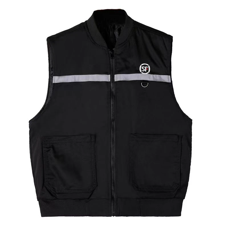 顺丰工作服马甲棉保暖衣服外套上衣快递工服装春秋冬加厚马夹背心