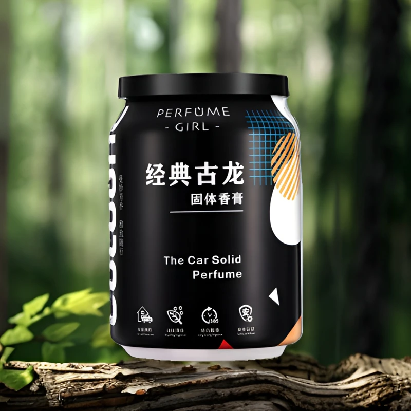 全新可乐罐车载香薰香膏摆件车用香熏持久净化空气清新剂车家两用