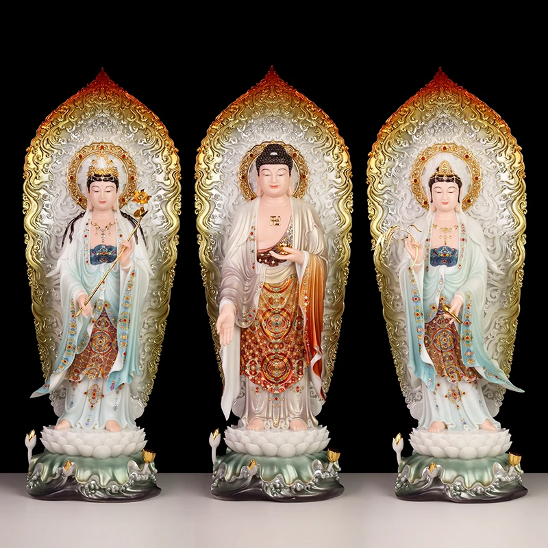 水浪西方三圣家居摆件