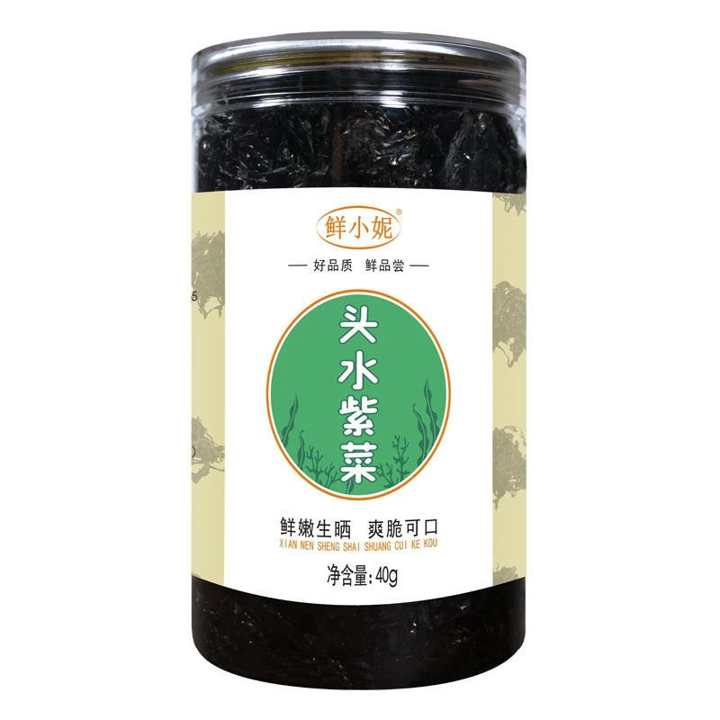 鲜小妮头水紫菜爽口新鲜品质罐装40g/瓶