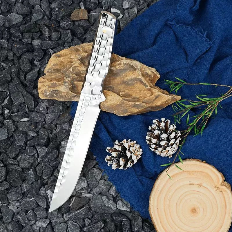 【冷月】全钢一体打造高硬度家用户外切削水果便携小刀