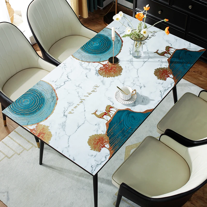 PVC茶几垫子防烫简约长方形防水保护垫电视柜防油高级感桌垫免洗