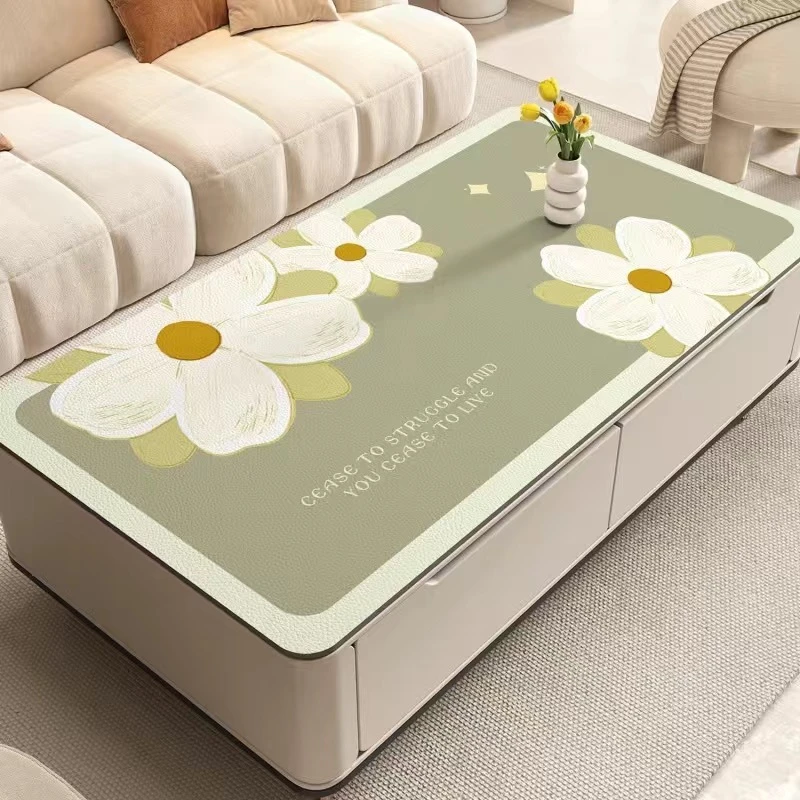 ins风防烫茶几桌布防水防油餐桌垫台面保护垫免洗可擦茶几垫家用