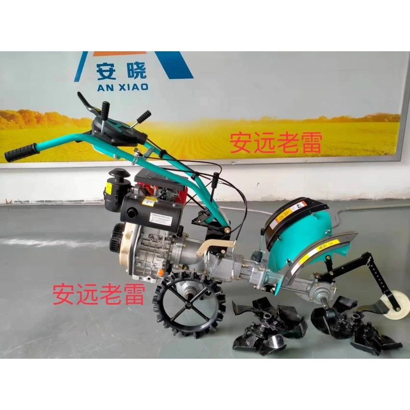 安晓柴油版发动机开沟果园开沟机四驱宗申除草松土旋耕培土小型
