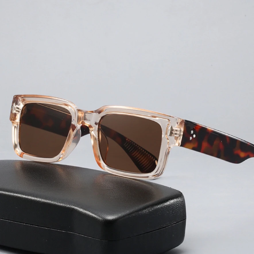 【033】跨境新款米钉方形小框墨镜