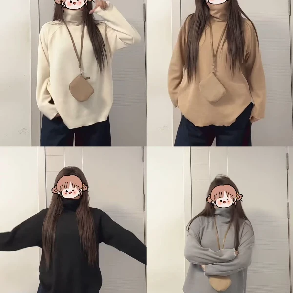 【无运险】秋季新款大码女装韩版百搭温柔风高龄净版长袖上衣