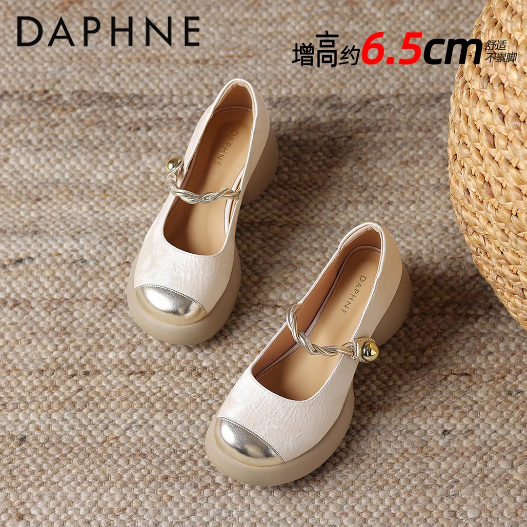 达芙妮玛丽珍女鞋2025夏季新款外穿法式绝美舒适久穿不累高跟单鞋