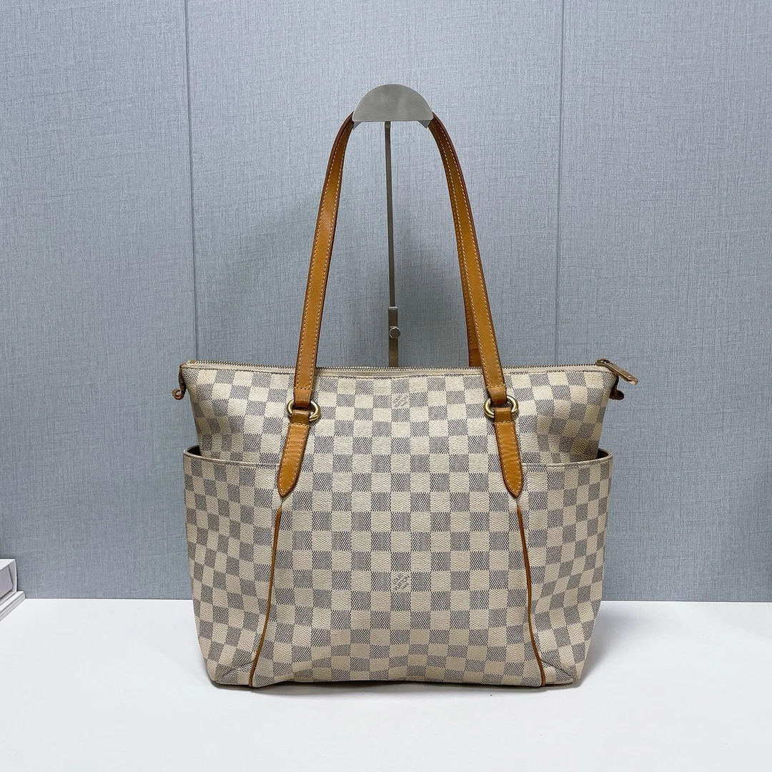 99新 LOUIS VUITTON PARIS 0821 totally 白色棋盘 09年