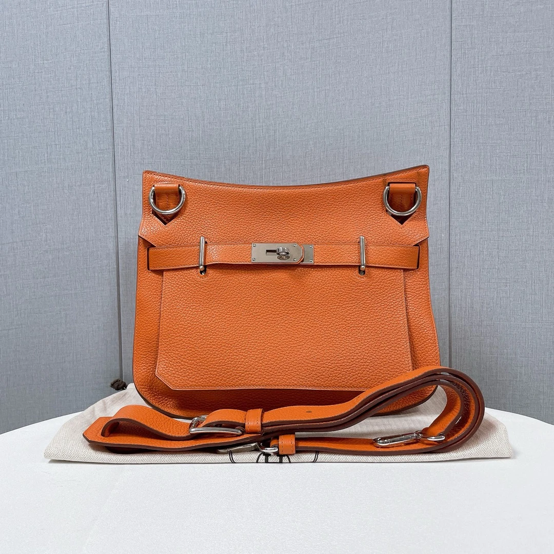 99新 Hermes/爱马仕  爱马仕/Hermes 爱马仕橙 吉普赛包 框Q包
