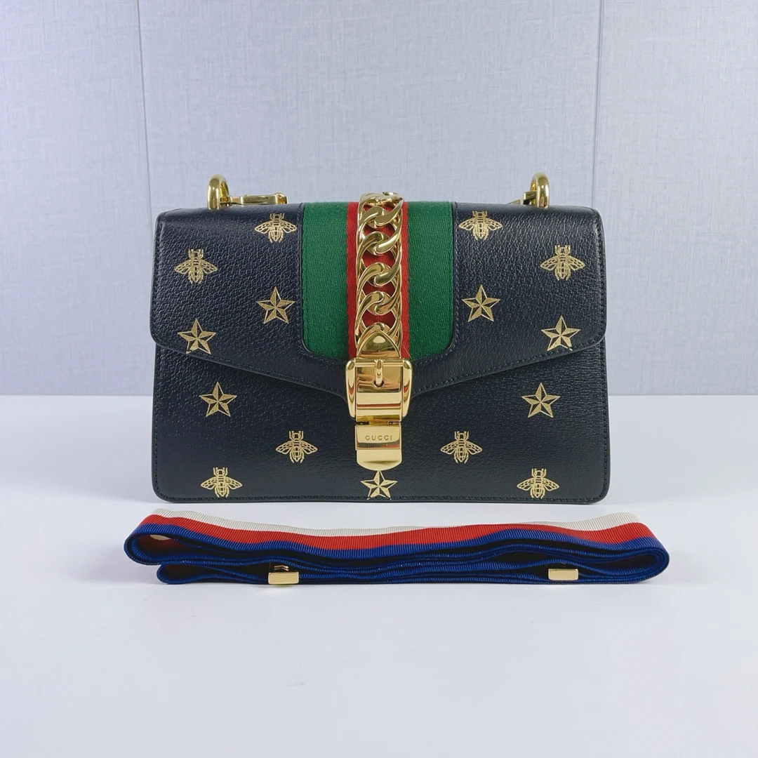 99新 GUCCI/古驰  古驰/Gucci 塞尔维亚 sylvie 小号包