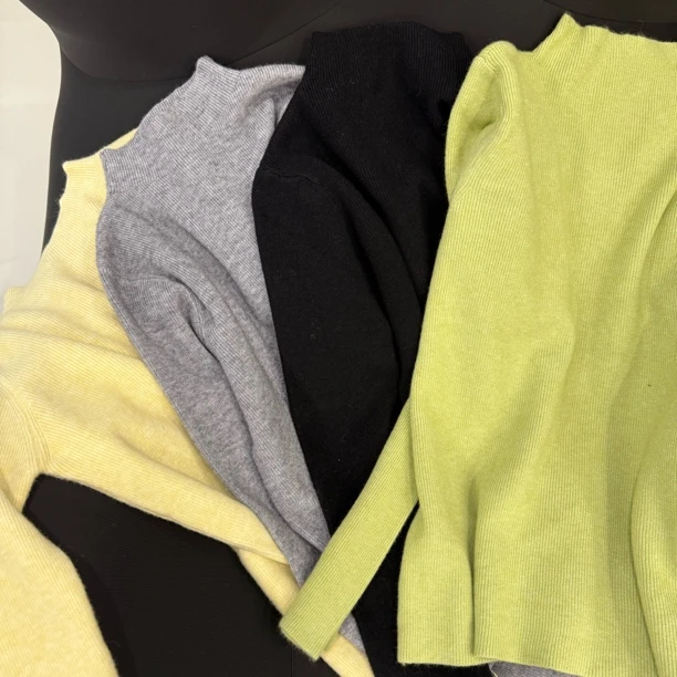 二美 简单高领针织衫909-1