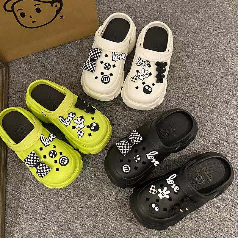 【备注编码】网红软底潮流厚底包夏季百搭洞洞鞋鞋防滑时尚【微瑕】